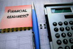 Concept image with note asking about financial readiness